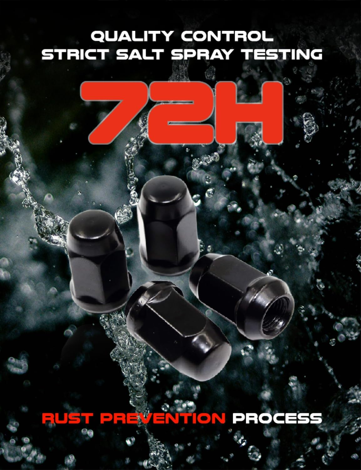 Set of 20 Veritek 12x1.25mm 1.4" 35.5mm Overall Length 3/4 19mm Hex 1 Piece Black Acorn Bulge Conical Seat Lug Nuts for Infiniti Nissan Subaru Aftermarket Custom Wheels and Select Factory Wheels