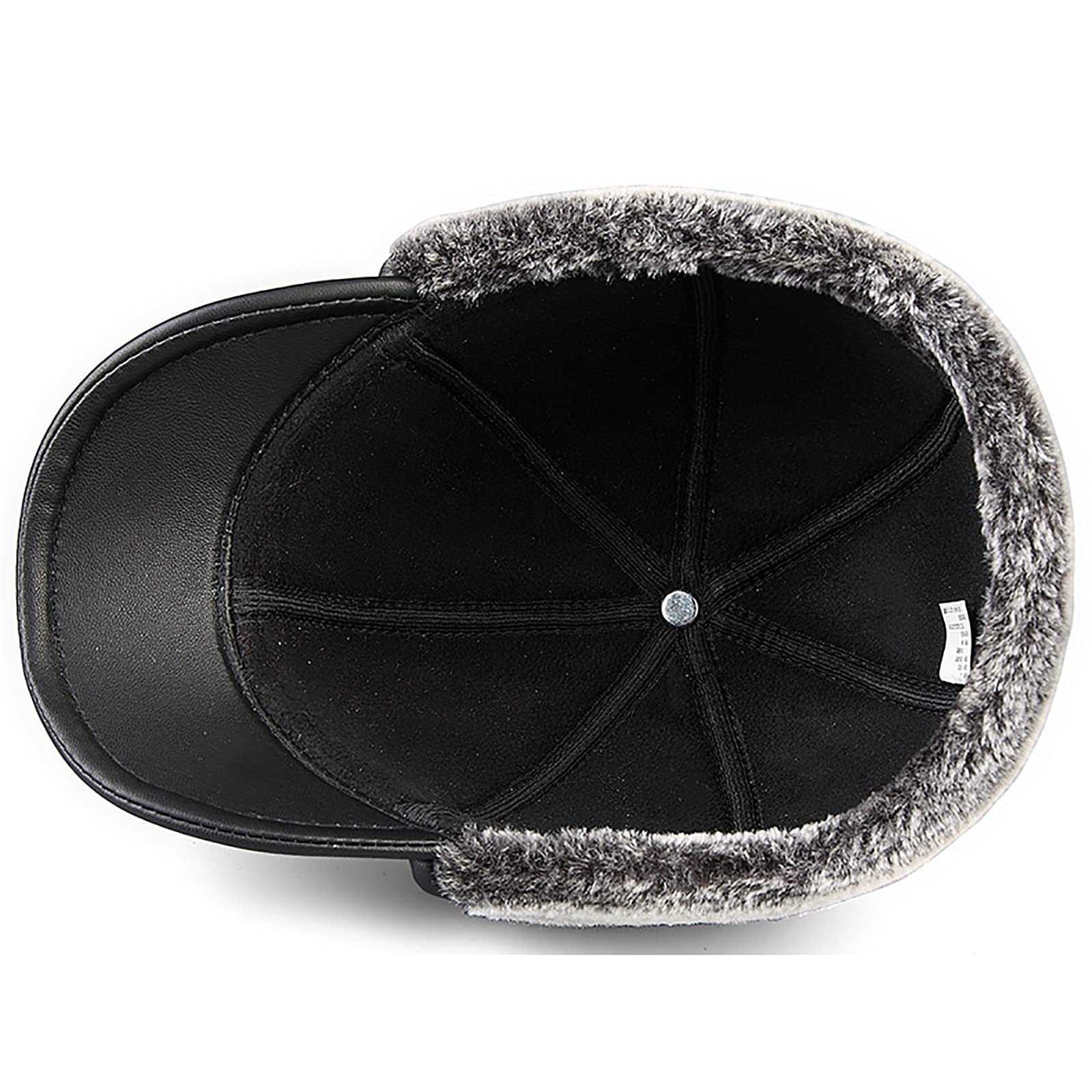 G&F Inverno Cappello Baseball con Paraorecchie for Uomo Antivento Cappello Aviatore Pelle Ushanka Russo Cappello Bomber for Anziani