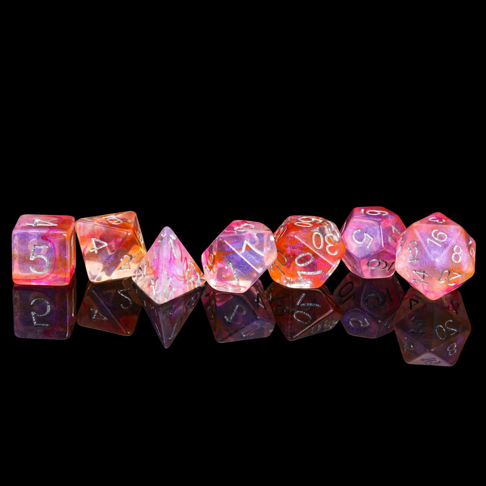 7-Die Polyhedral Dice Set wi
