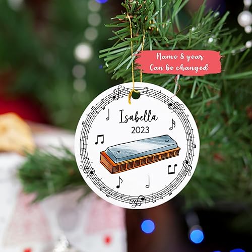 Miniatura 8 de Adorno de instrumento de violonchelo, adorno de instrumento musical de violonchelo personalizado para árbol de Navidad 2023, adorno de recuerdo de