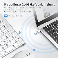iClever Vezeték Nélküli Billentyűzet és Egér Szett, 2.4G, USB-C Újratölthető, Teljes Méretű, Vékony, Tartós, Windows/Mac Kompatibilis

AI: i 3