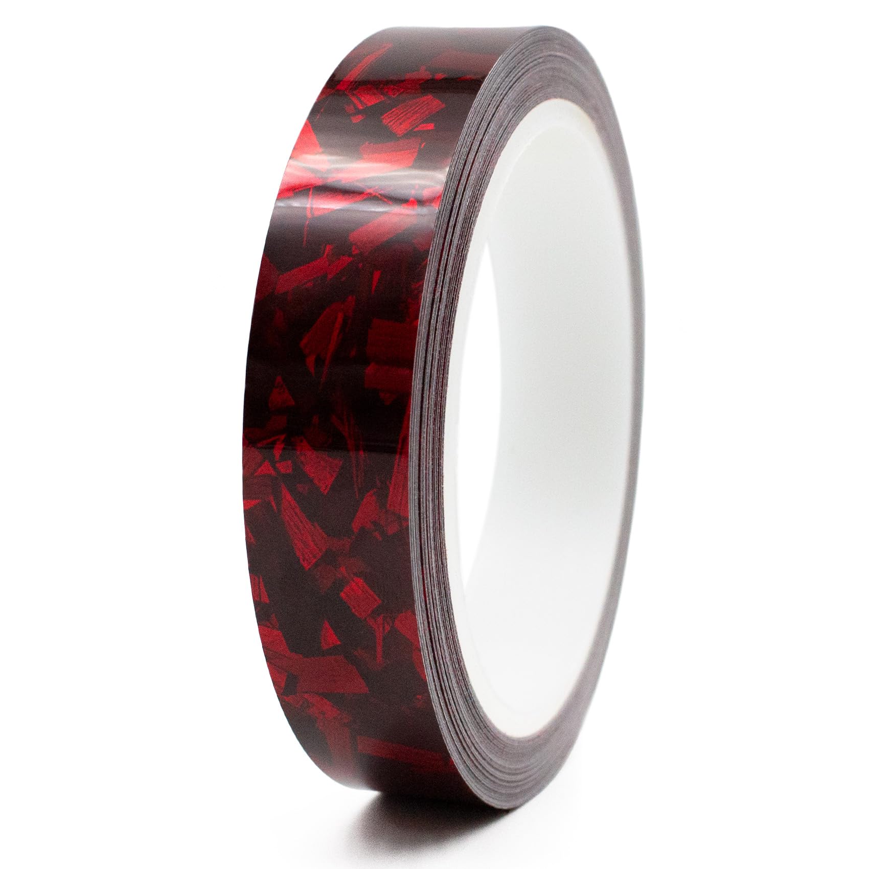 Finest Folia 8.5 Metres Forged Carbon Decorative Strips Car Truck Motorcycle Boat Model Making Crafts DIY Decorative Decorative Strips Adhesive Strips Self-Adhesive Weatherproof (Red Gloss Forged
