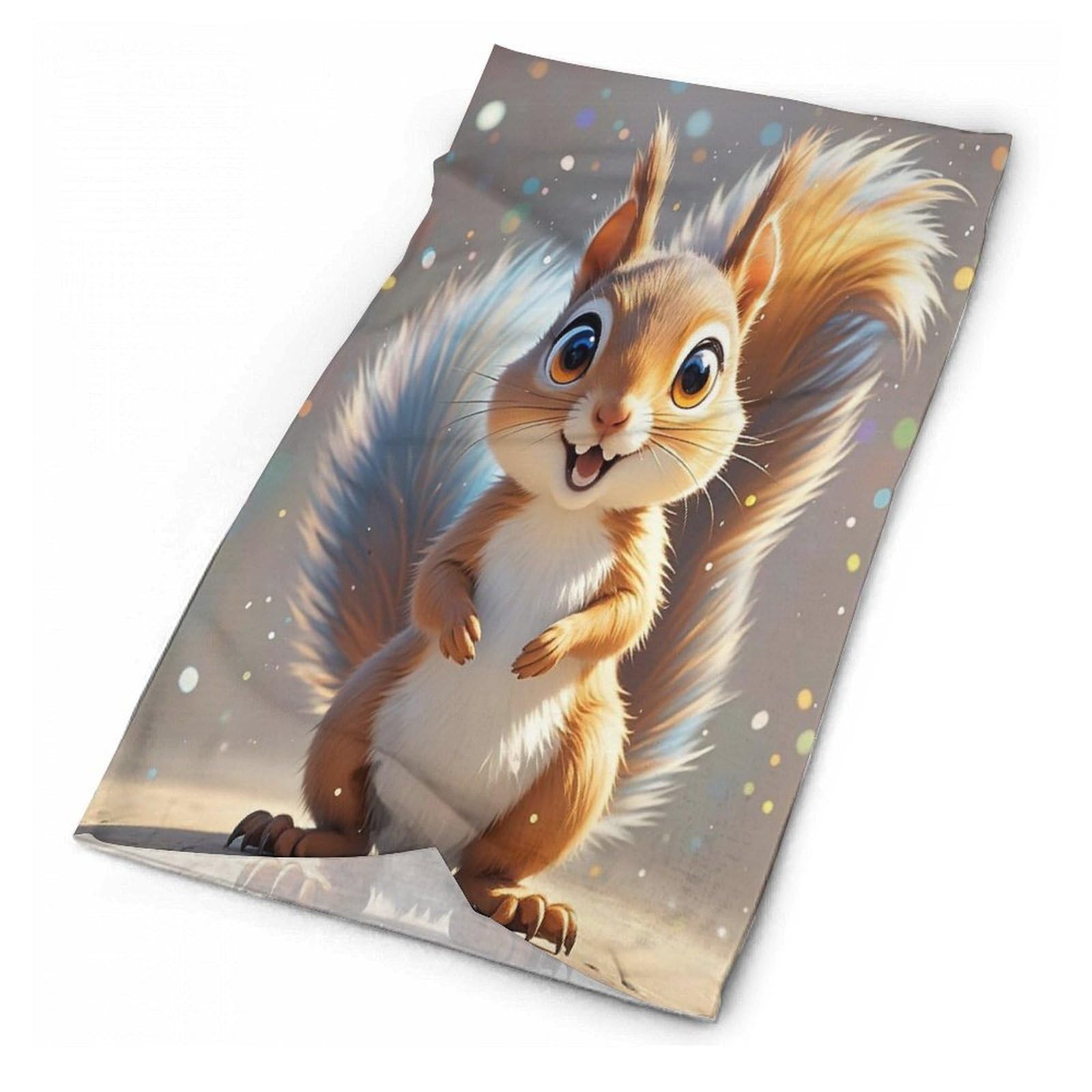 Seamless Multifunctional Magic Headscarf,Squirrel Cycling Mask Warm And Versatile Face Scarf Neck Cover Windproof Neck Scarf