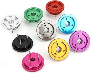 Volante, Volante de motor refinado CNC Volante de alumínio 3 pinos Volante para motores 21/28 para carro a óleo 1/8 RC