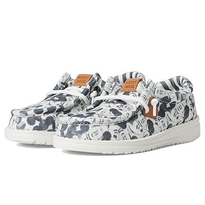 Hey Dude Kids Wally Mickey Mouse Print (Toddler) Boys Shoes Grey