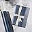 RUSPEPA Navy Blue Matte Wrapping Paper - Solid Color Pearly - lustre Paper Perfect for Wedding, Birthday, Christmas, Baby Shower -17 Inches X 32.8 Feet