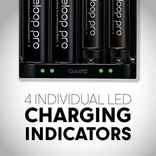 Miniatura 4 de eneloop Panasonic K-KJ17KCA104 pro - Batería recargable de batería 10AA, 4AA y cargador de batería individual avanzado