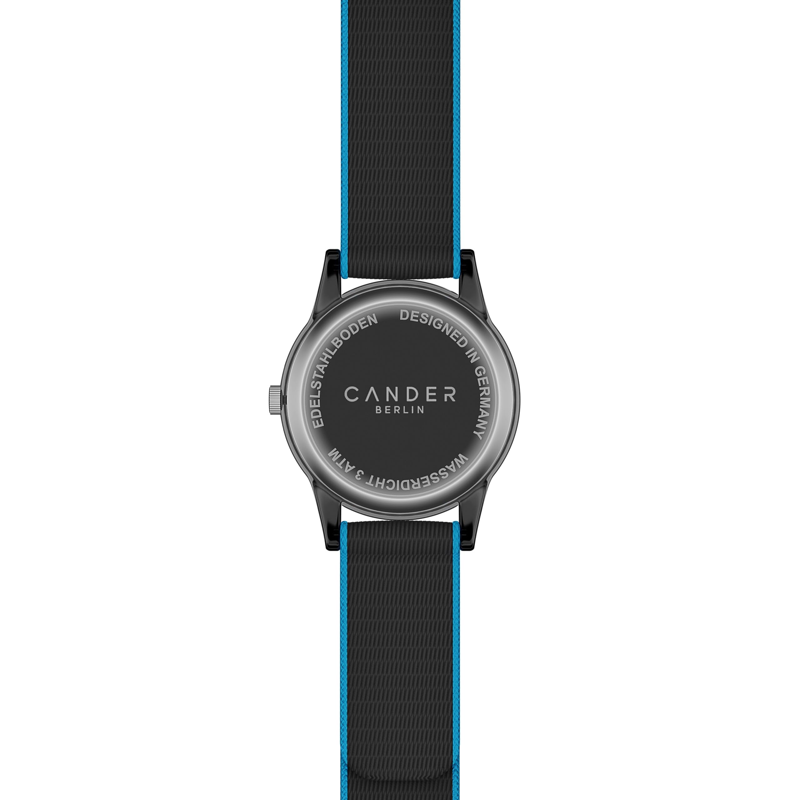 Cander Berlin MNA 0130 S Montre d'apprentissage analogique pour enfant fille et garçon Étanche 3 ATM, bracelet