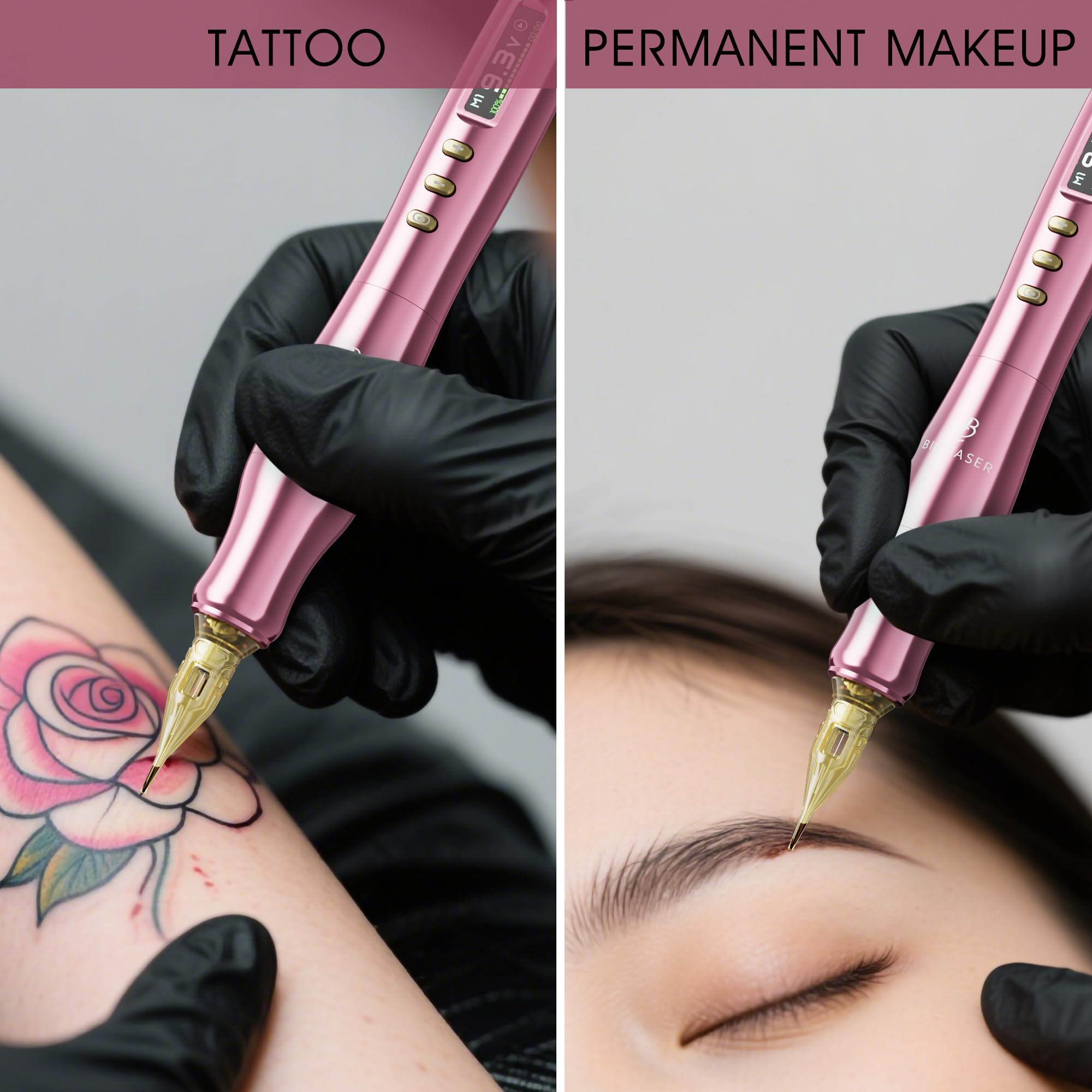 Biomaser TP006 Drahtlose Semi-Permanent-Make-up-Maschine mit deutschem Präzisionsmotor LCD-Touchscreen