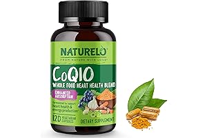 Whole Food CoQ10 with Heart Health Blend: Enhanced Energy Production and Cardiovascular Support