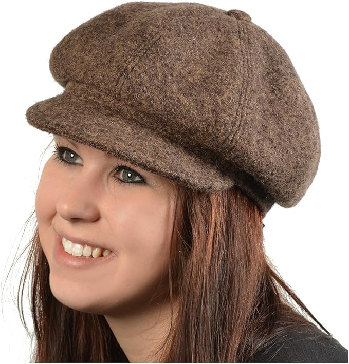 Damen Baskenmütze Ballonmütze - Elegante Schirmmütze Für Herbst & Winter