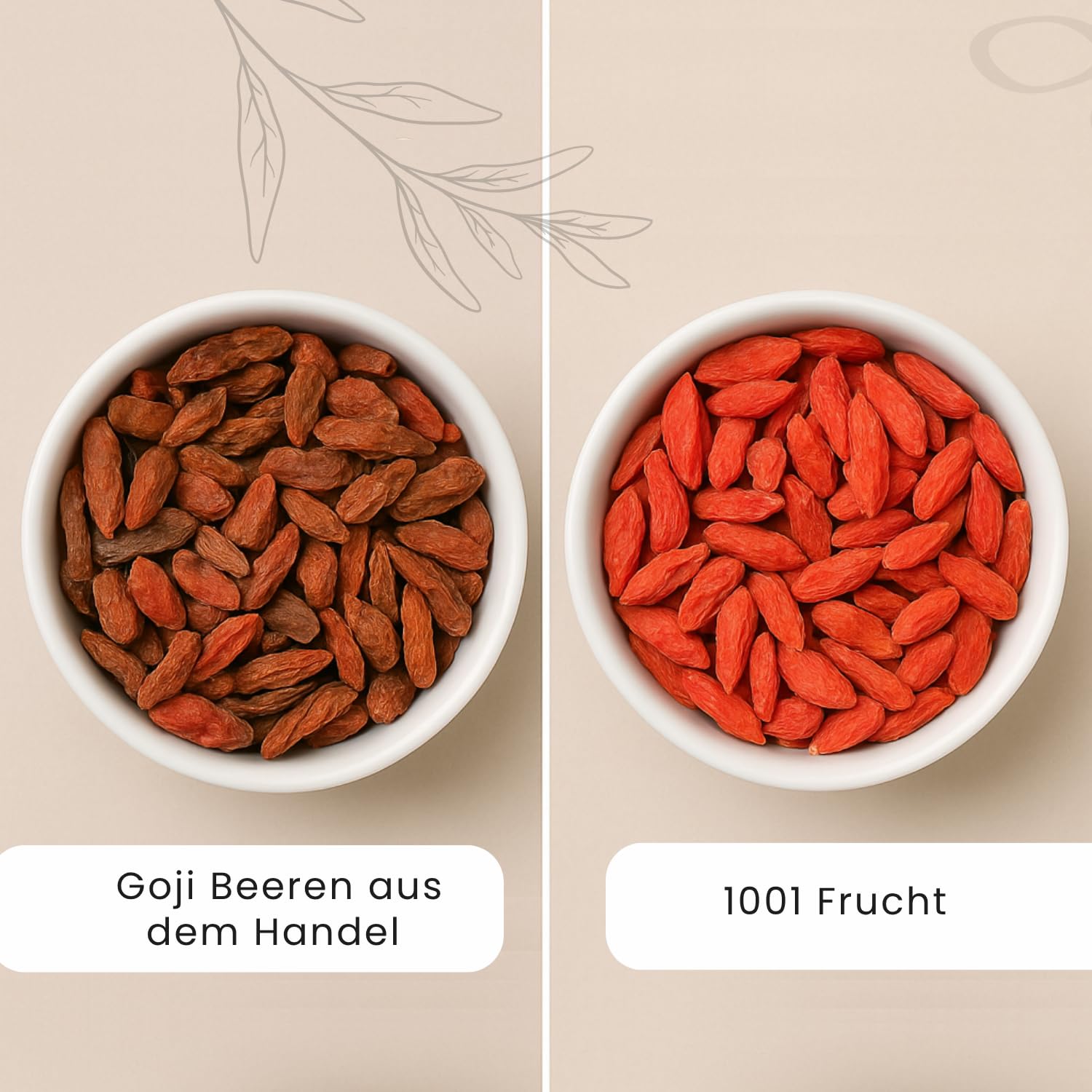 1001 Frucht - Bio Goji Beeren 5kg aus Tibet, Extra Groß, Neue Ernte, Getrocknete, Hochwertige Superfood Beeren in Rohkost Qualität - Jeden Tag frisch verpackte Ware! Hand Made in Germany!