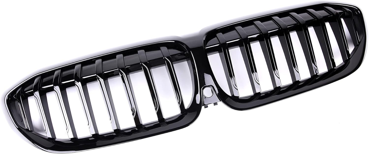 Front Grill/Grilles Kidney Grill Replacement for BMW 3 Series G20 2019-2022 (Single Slat Gloss Black) - Image 2