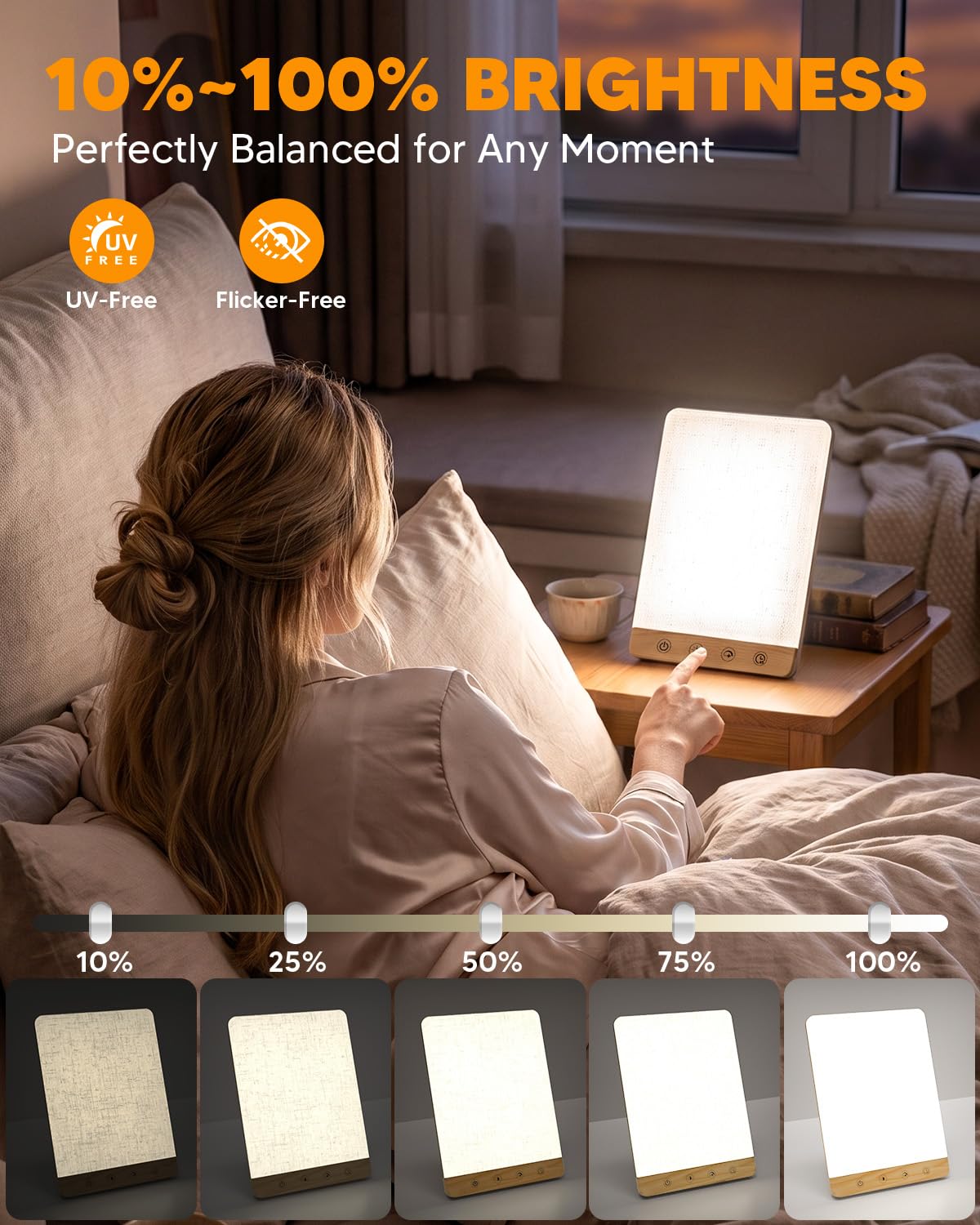 Light Therapy Lamp - 10000 Lux Sun Lamp -3 Light Therapy Lamp - 10000 Lux Sun Lamp -3
