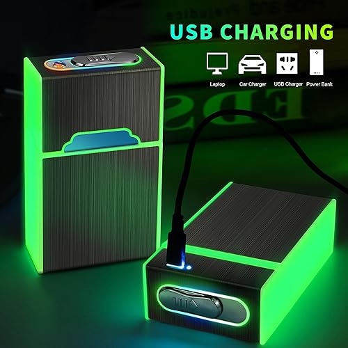 Miniatura 4 de x-lighter XL835 - Estuche impermeable para cigarrillos con encendedor, olor, soporte a prueba de humedad para 16 piezas tamaño King de 3.307in,