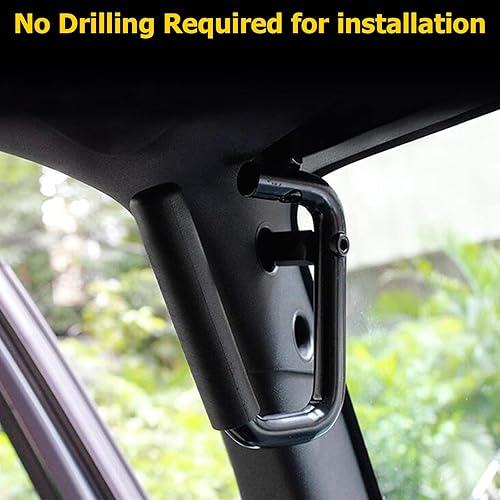 Miniatura 4 de Asideros para coche Jeep Wrangler modelos del 2007 al 2017 de la marca Auxmart, Negro