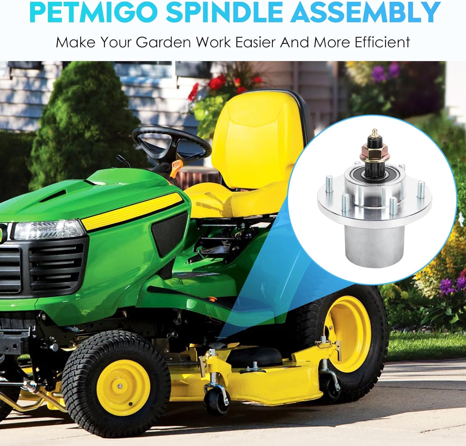 Mower Spindle Assembly Replace for Gravely/Ariens 00200262, 00872700 Great Dane 200262, D18030,Fits for Gravely Pro Stance 934FX, EverRide Pro Walk Behind, Pro-1536H, 1336G, Pro-Walk 36GR 32", 36HR