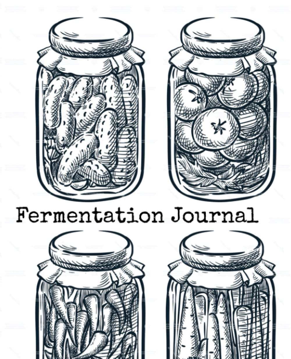 Fermentation Journal, a log book for fermentation: recipe name, recipe source, date, fermentation notes, tasting notes