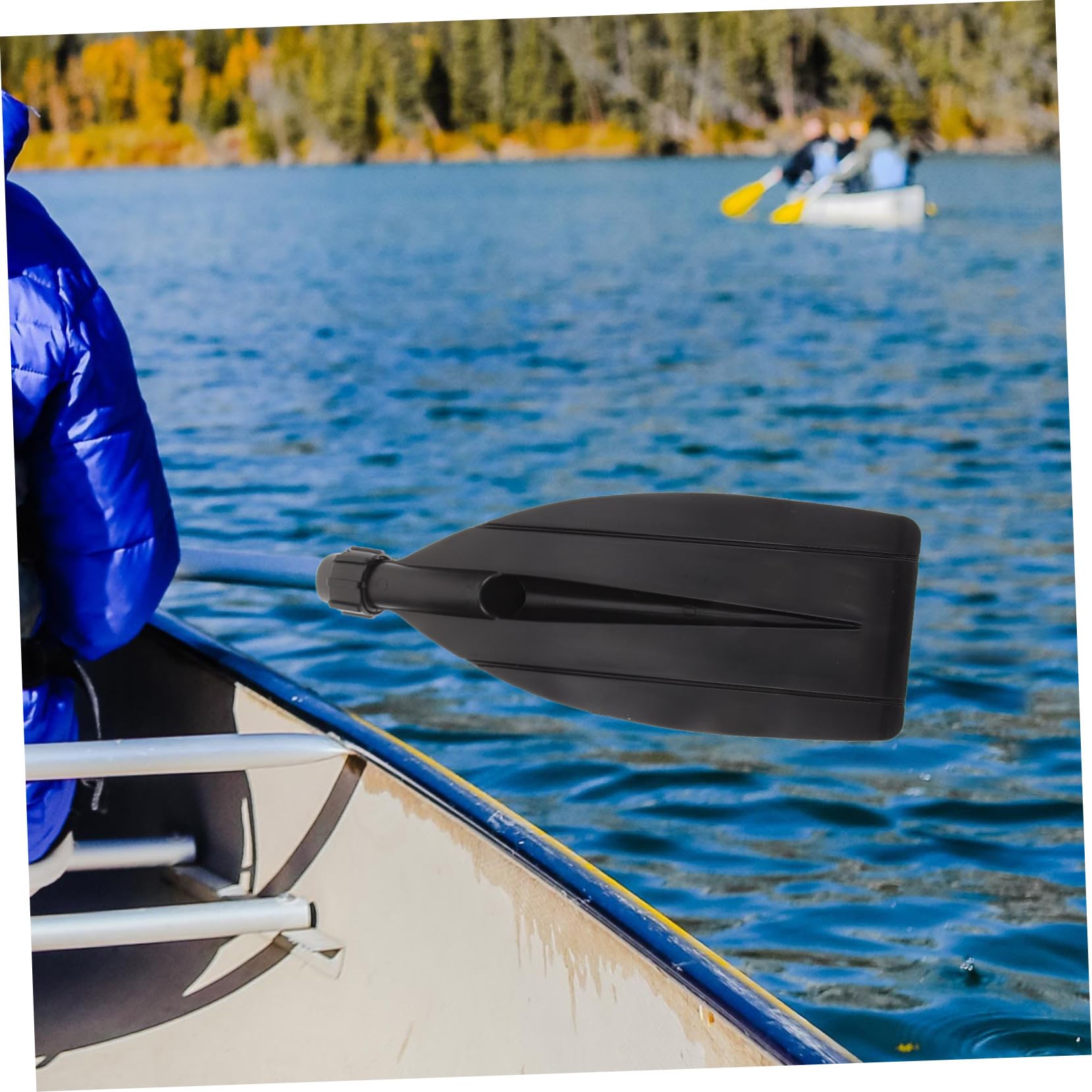 UKCOCO Paddelzubehör Ersatzschaft Freizeit Sup Paddler Kajakpaddel Leichtgewicht Hochtragbare Griffe Boot Ausziehbares Abnehmbares Kunststoff Schwarz