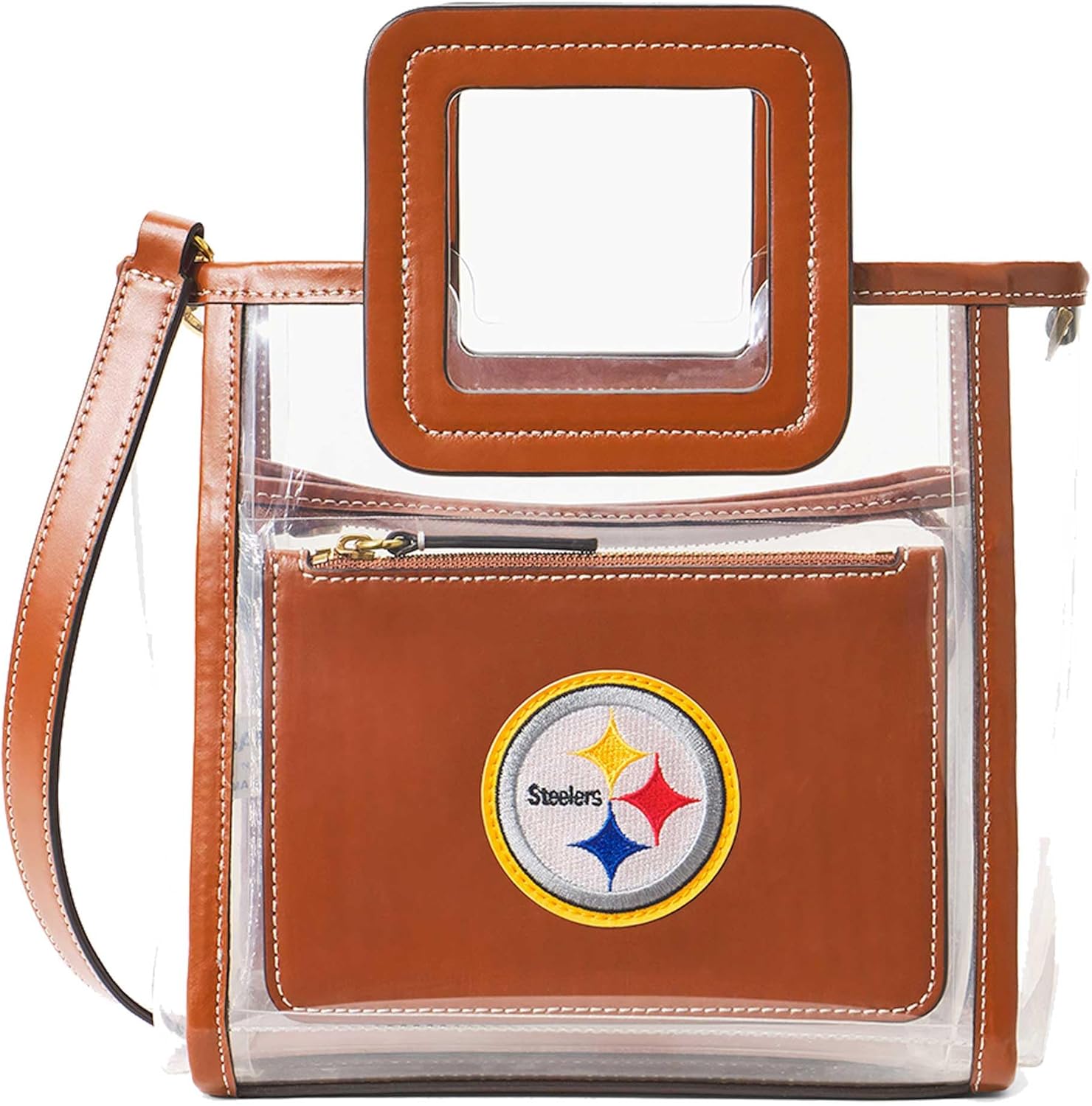 STAUD Women's Pittsburgh Steelers Clear Mini Shirley Bag