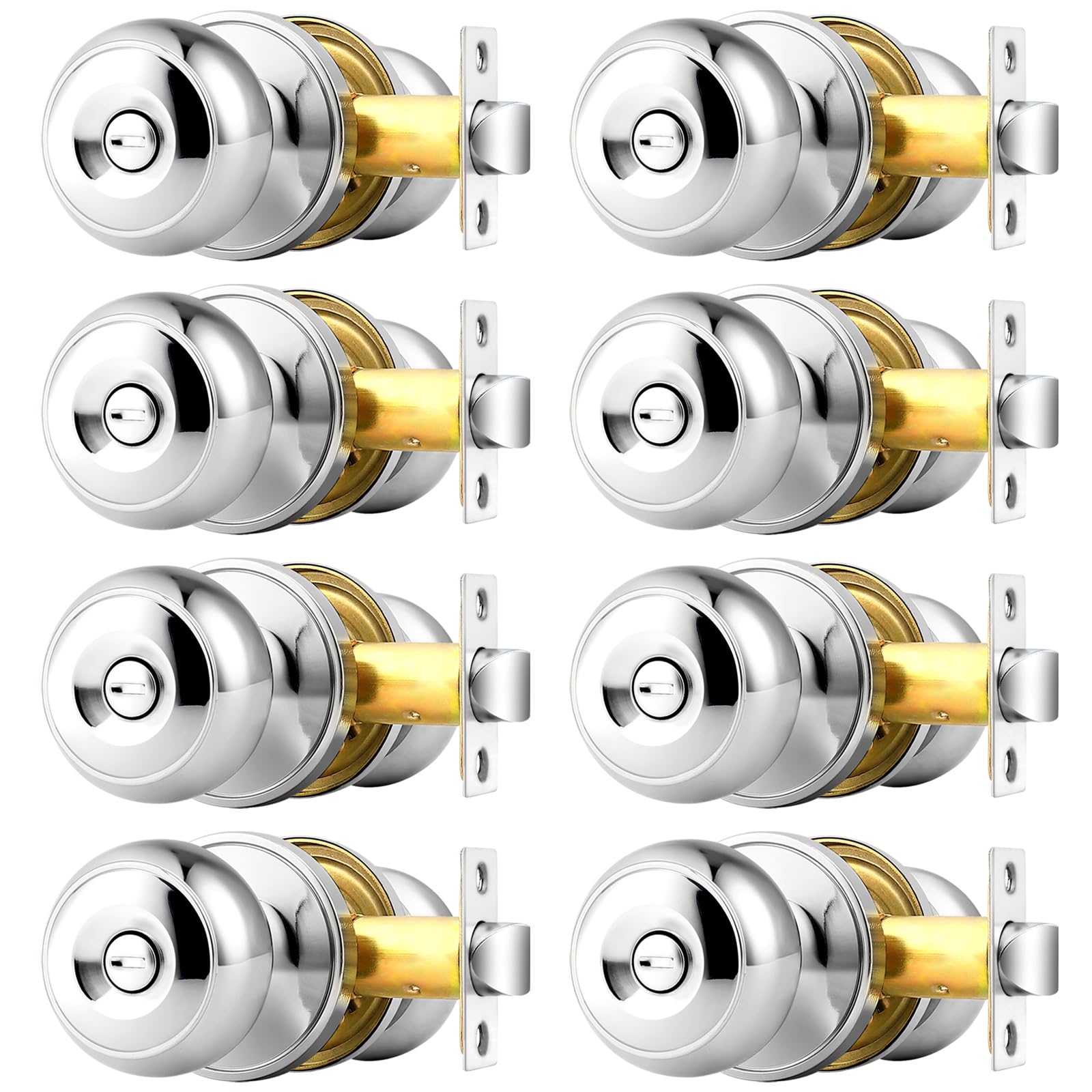 Probrico Black Door Knobs - Matte Black -17