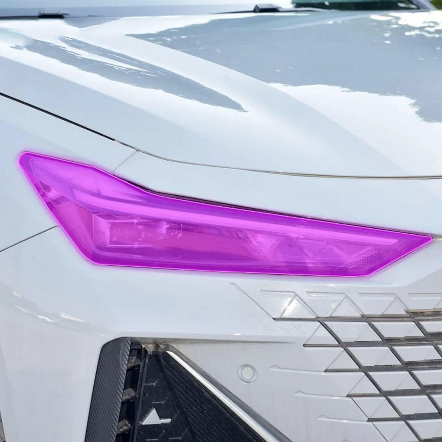 Samlng Transparent Car Front Light Film For Changan Uni-V 2022-2024 Car Exterior Film Tpu Ppf Headlamps Protective Film Anti Scratch Membrane Smoked Headlight