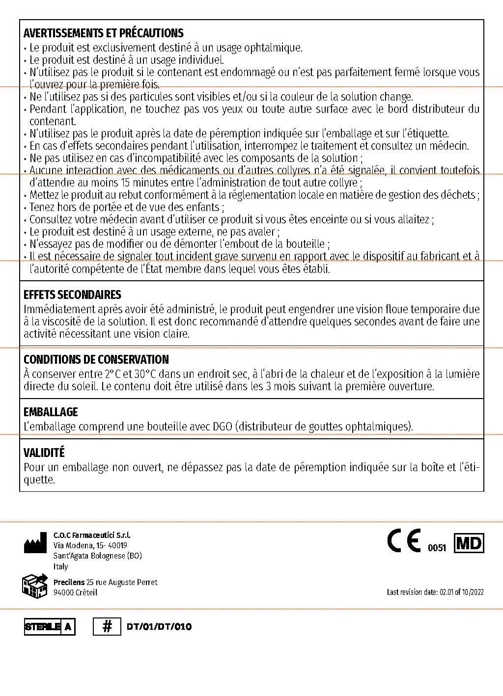 AQUADROP 2+ 30 Doses de 0.5ml Gouttes de Confort pour Yeux