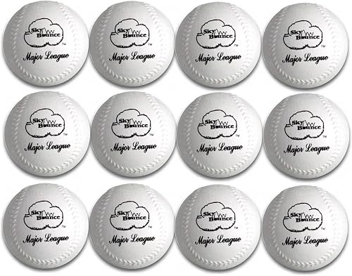 Sky Bounce Sponge Baseball (White, 12-Pack)