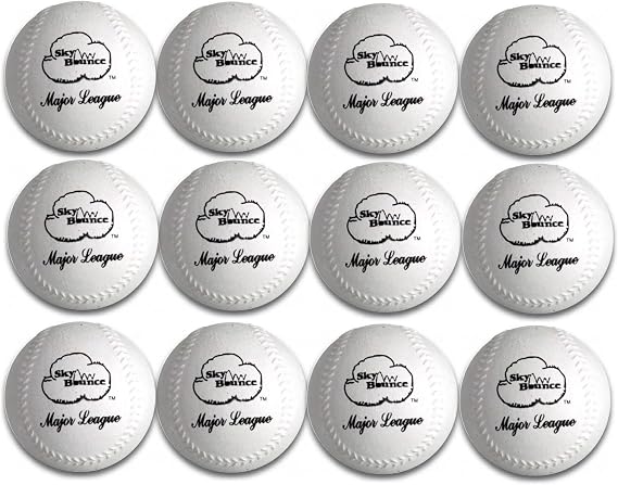 Sky Bounce Sponge Baseball (White, 12-Pack)