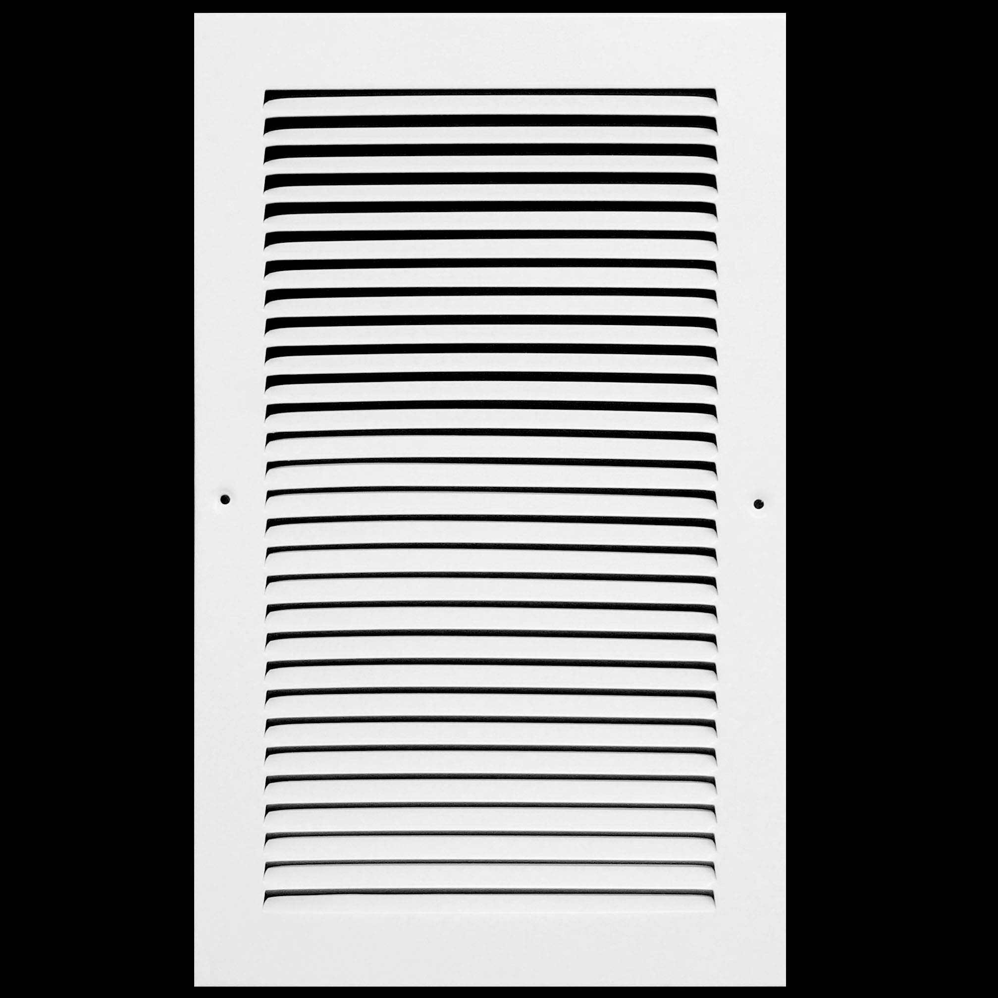 14'' x 8'' [Duct Opening] Flat Stamped Steel Return Air Grille by - Sidewall and Ceiling - HVAC Premium Vent Duct Cover - White [Overall Dimensions: 15.75''w X 9.75''h] — view 35