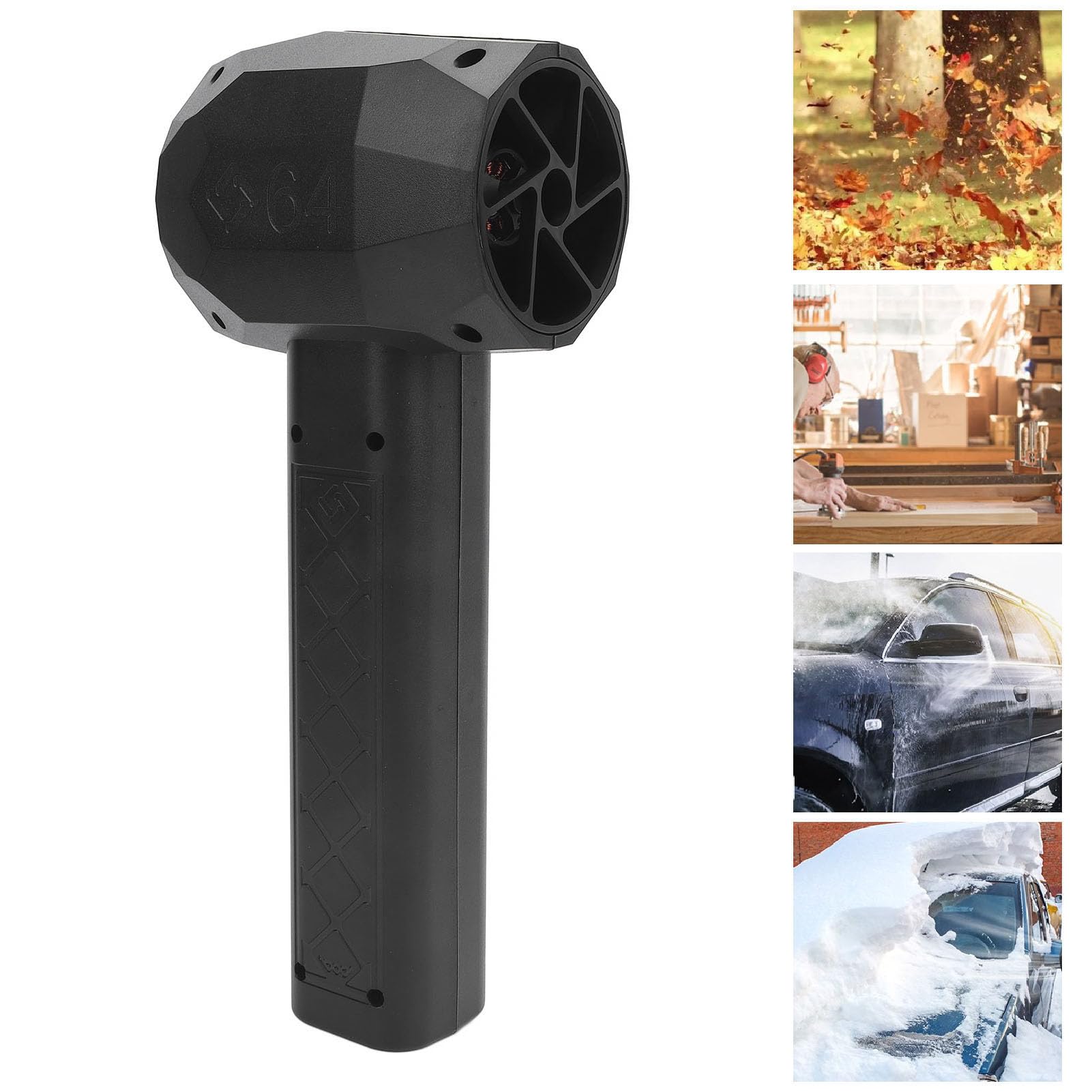 Soplador Jet Dry Portátil con Motor Brushless de 1100W, 3 Velocidades 140000RPM, Empuje de 1600G, Batería de 16000MAh, Ideal como Mini Ventilador Turbo,