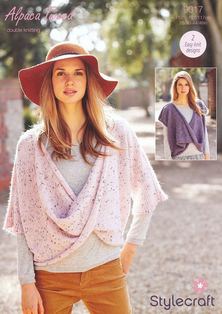 Stylecraft Multicolor Alpaca Tweed Dkknitting Pattern 9017. Sweaters. 71/76-112/117Cm (28/30-44/46Inch)