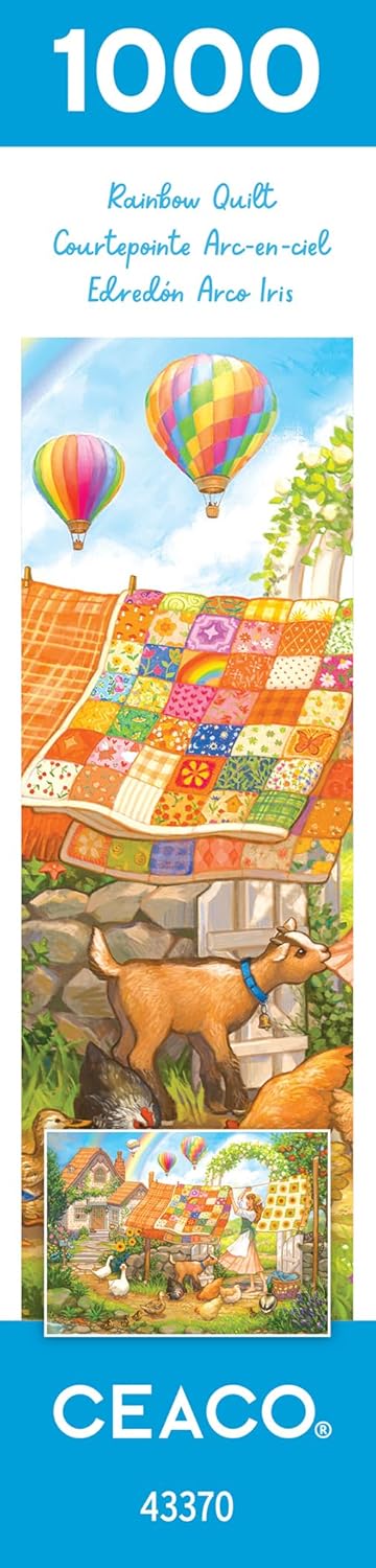Ceaco - Rainbow Quilt - 1000 Piece Jigsaw Puzzle