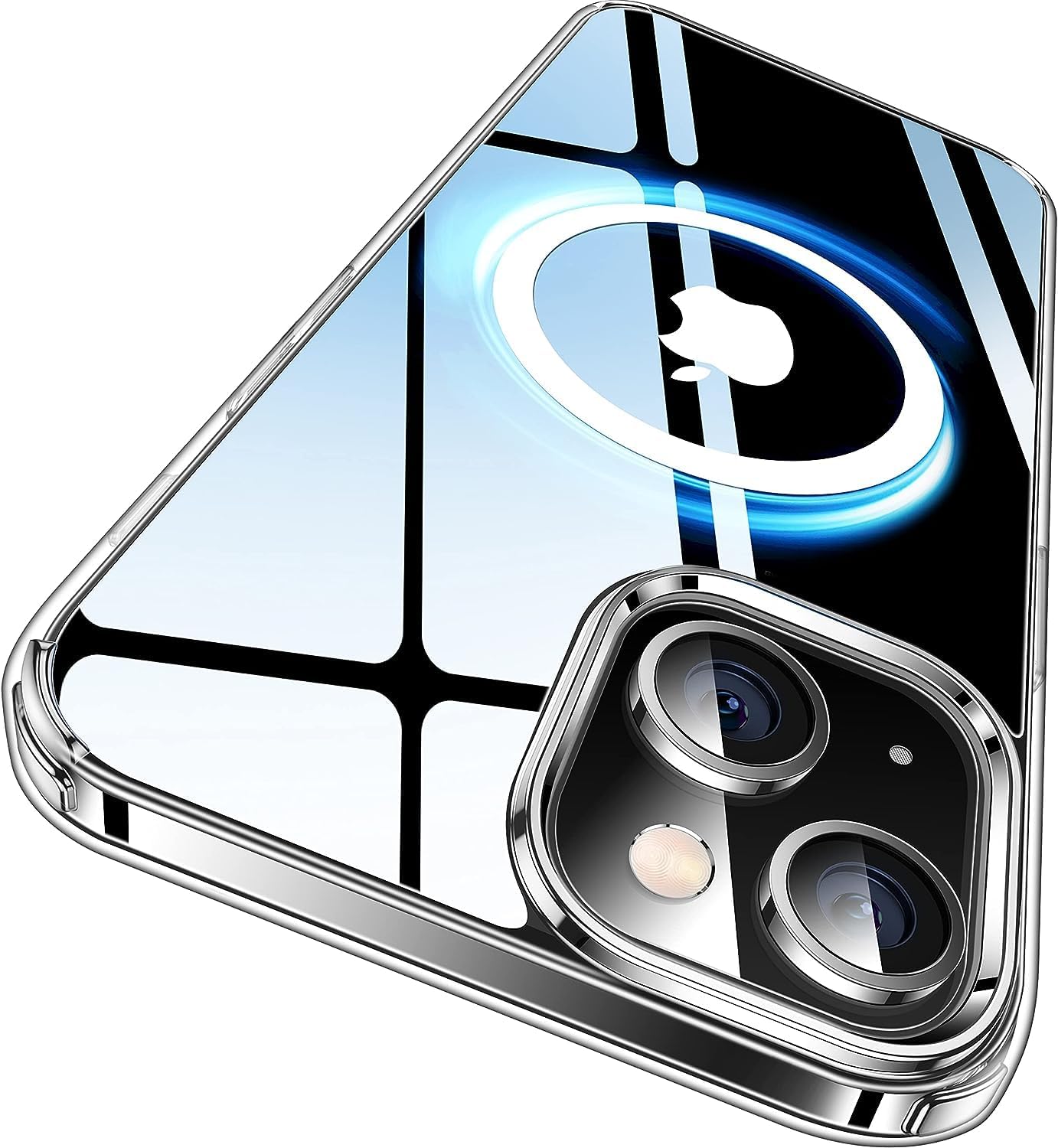 VILLA for iPhone 15 Cover, Compatible with MagSafe, Scratch-Resistant, Thin and Slim, Classic Shockproof Military-Grade Protection, TPU, Magnetic Back Case, Clear VILLA for iPhone 15 Cover, Compatible with MagSafe, Scratch-Resistant, Thin and Slim, Classic Shockproof Military-Grade Protection, TPU, Magnetic Back Case, Clear