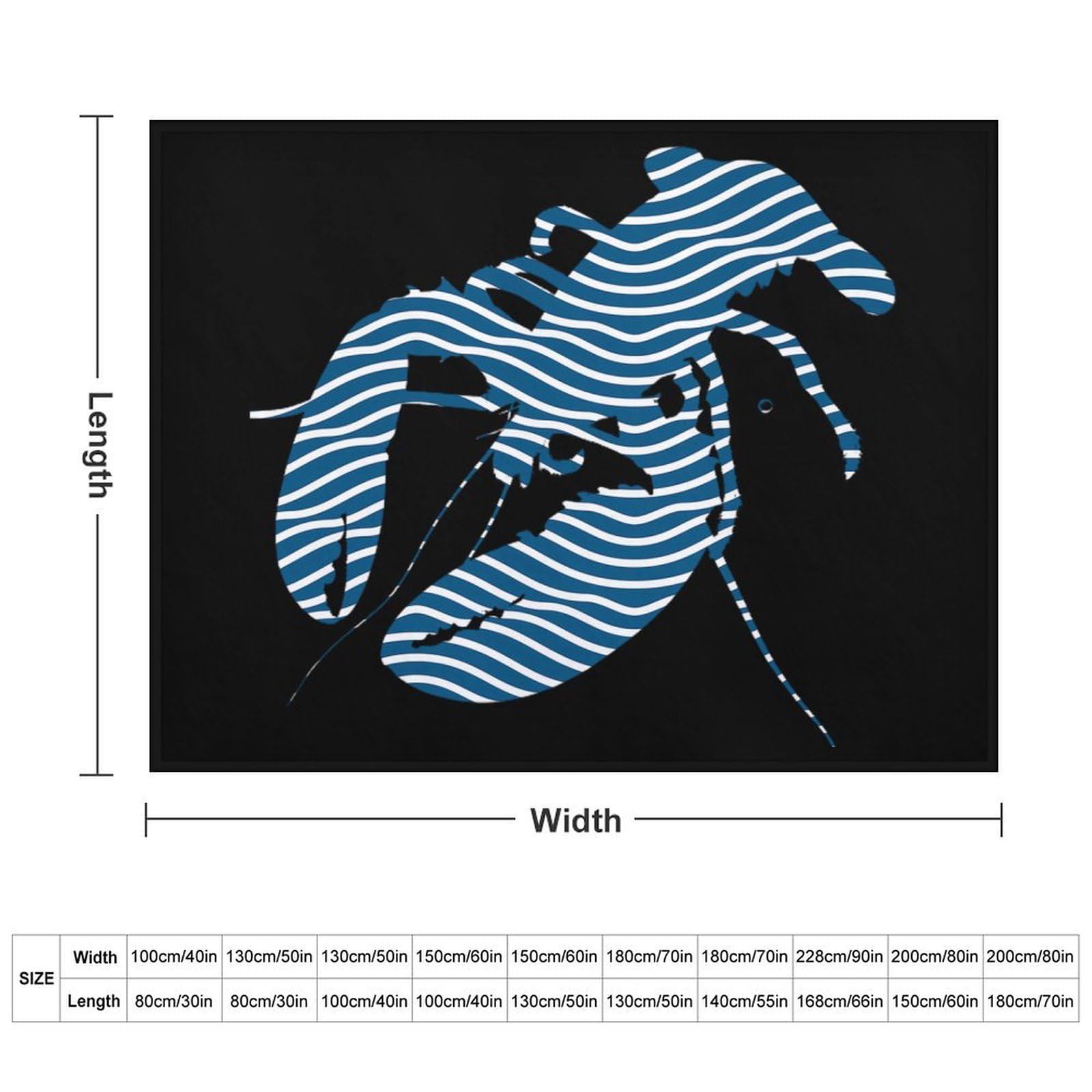 Lobster Waves Pattern Soft Flannel Blanket Throw Fashion Plush Blankets Lightweight Throws for Couch Bed 40
