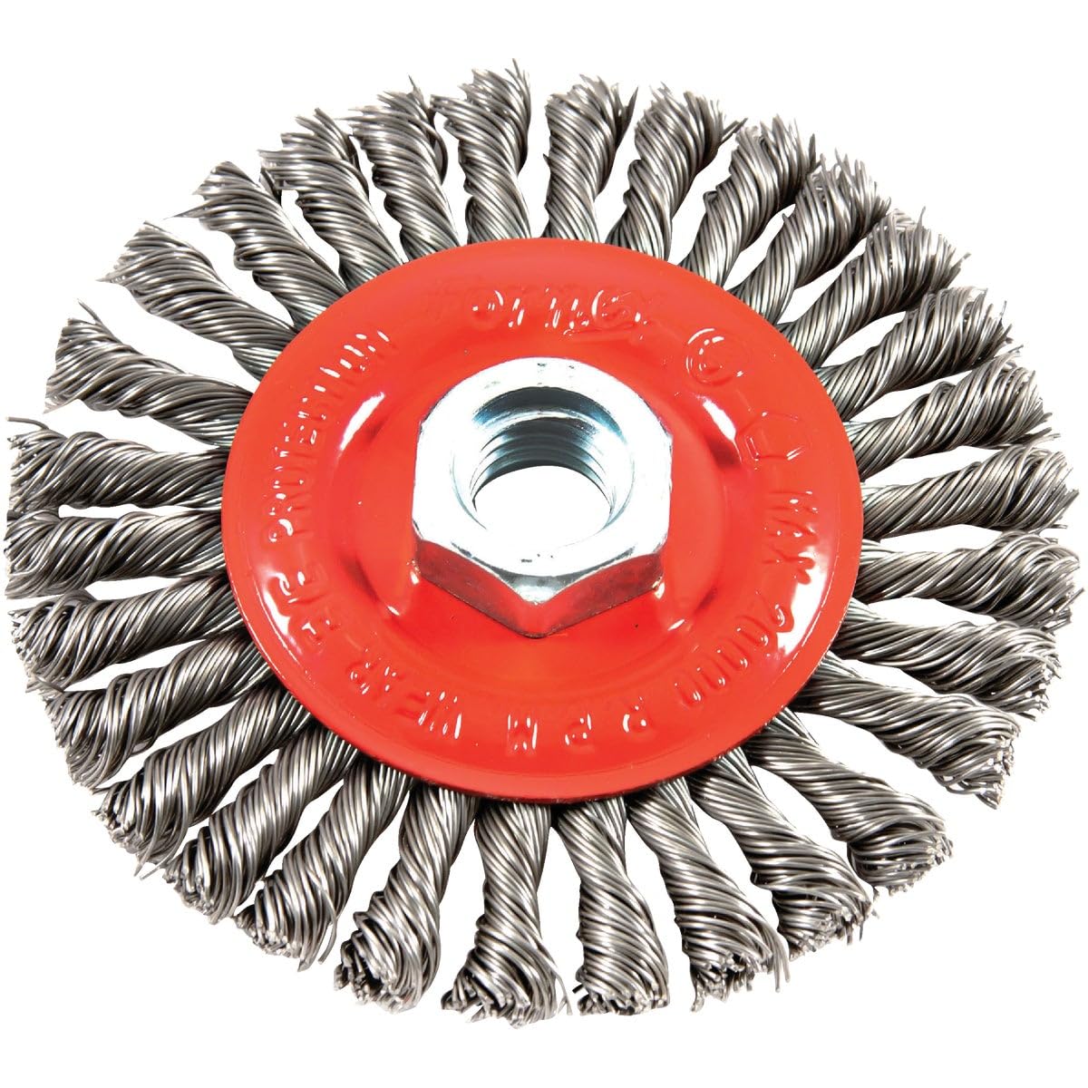 Forney 72760 Szczotka druciana, skręt koralikowy z trzpieniem gwintowanym 5/8-calowy-11, 10 cm na 0,020 cm