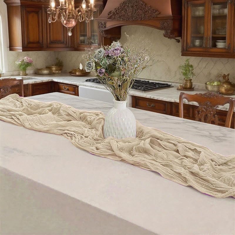 Fall Table Runner – Soft linen blend and polyester material
