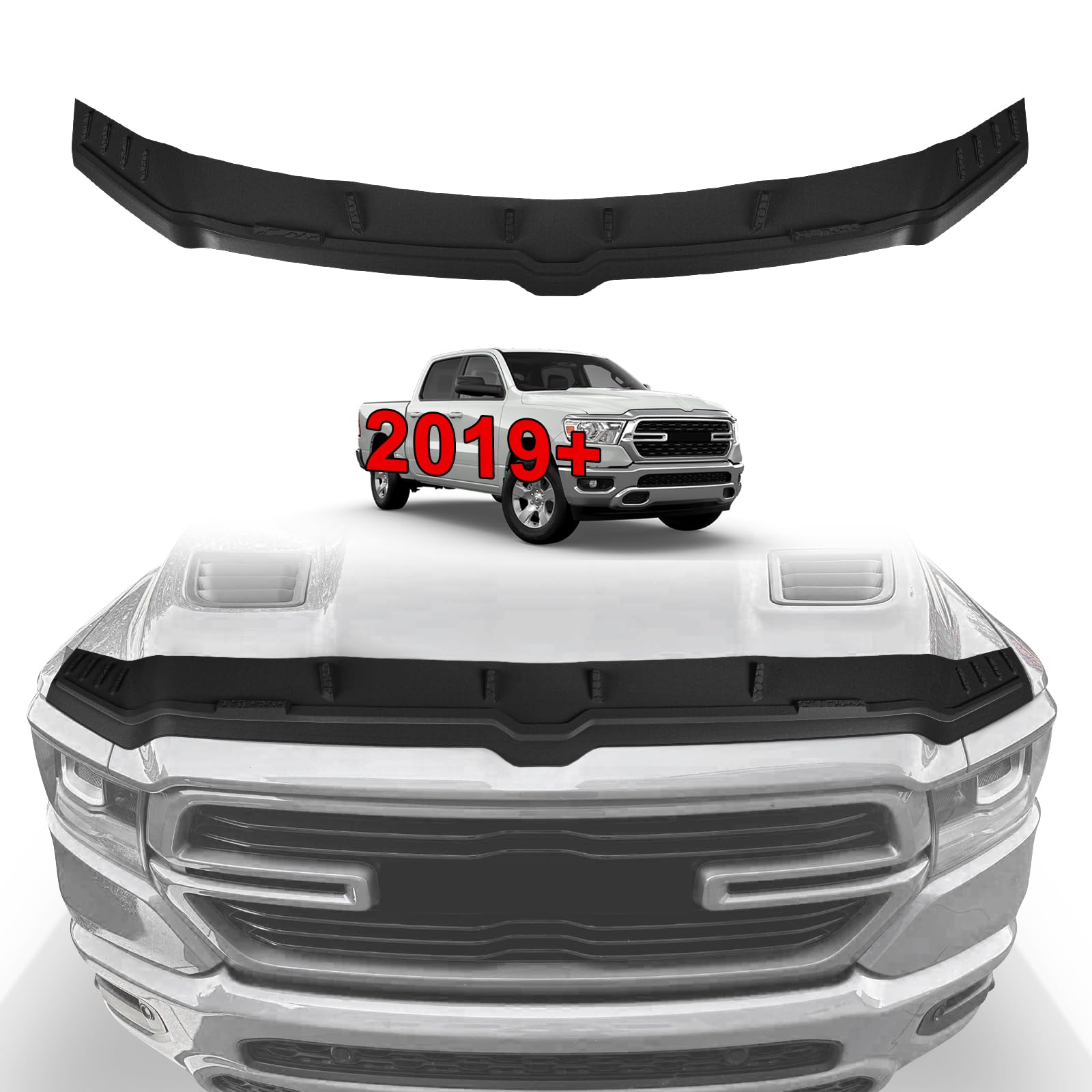 TripleAliners Hood Bug Deflector Protector for 2019-2025 2026 Ram 1500