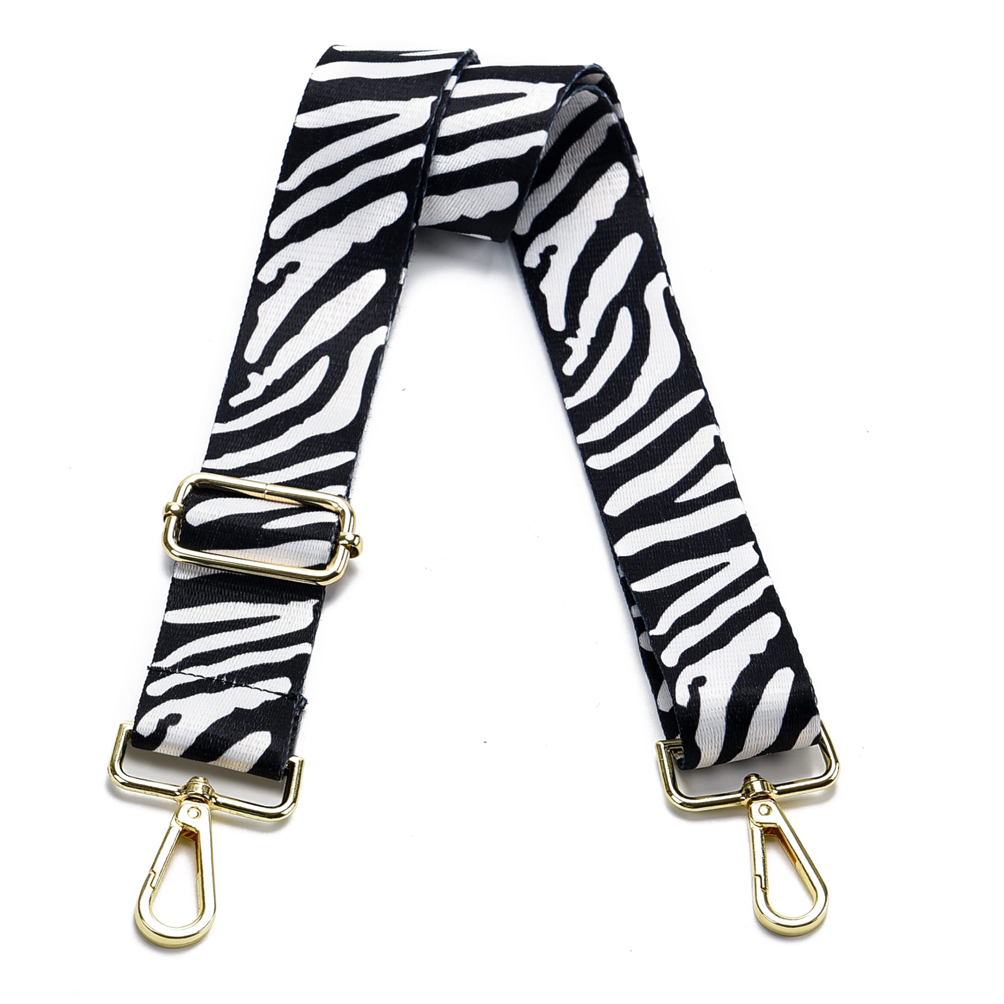 Purse Strap Gold Hardware Replacement Crossbody Bag Strap, Wide Adjustable Shoulder Strap