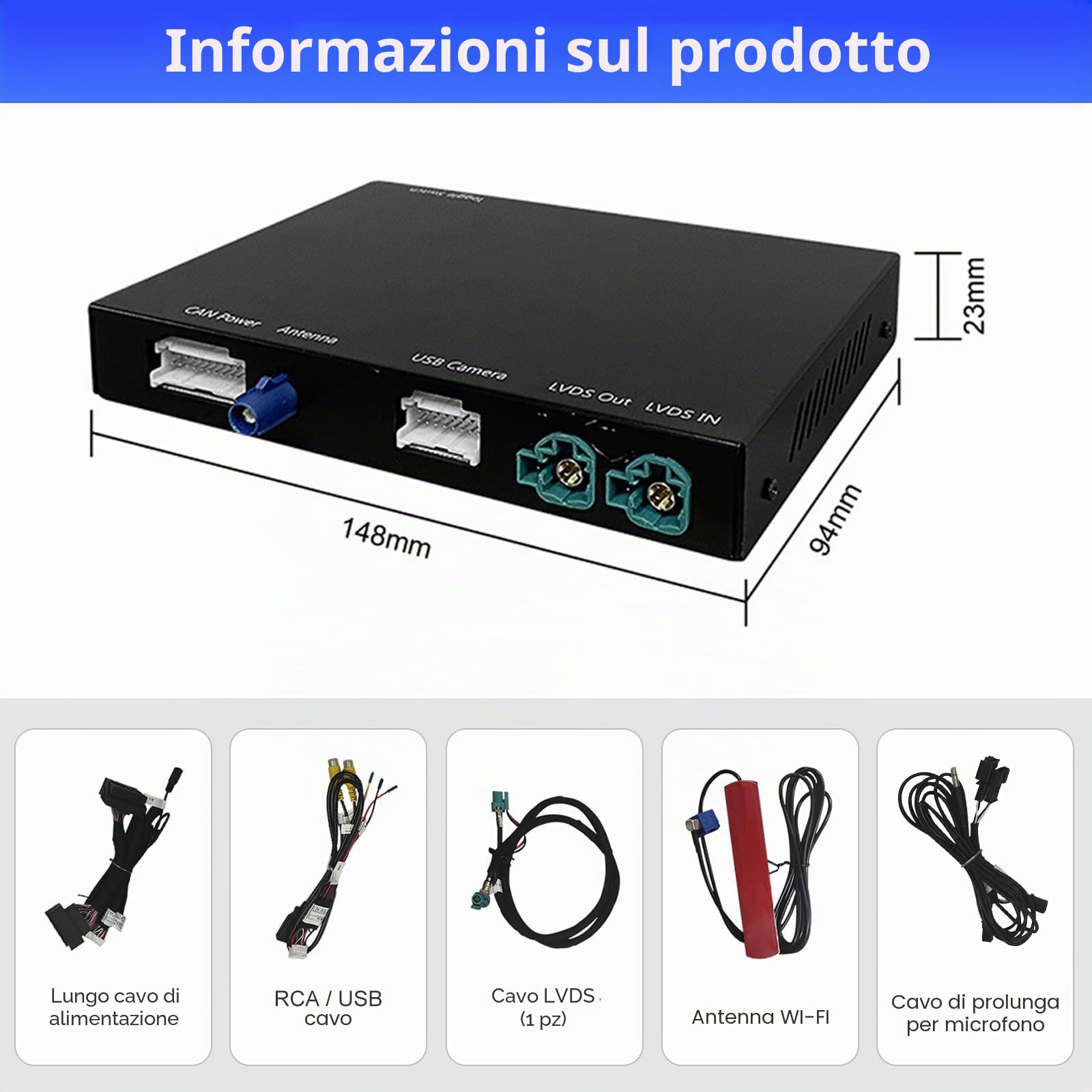 Road Top senza fili Carplay Android Auto per BMW EVO System, per BMW 1/2/3/4/5/6/7/M3/M4/M5/X1/X2/X3/X4/X5/X6 2017-2020 anno, supporta Carplay/Android Auto/Mirrorlink