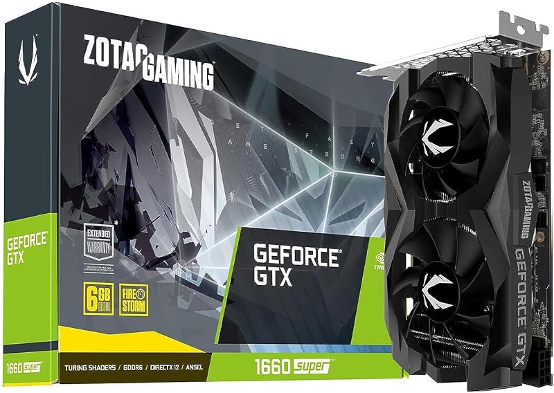 Gaming GeForce GTX 1660 Super 6GB GDDR6 192-bit Gaming Graphics Card, Super Compact, ZT-T16620F-10L