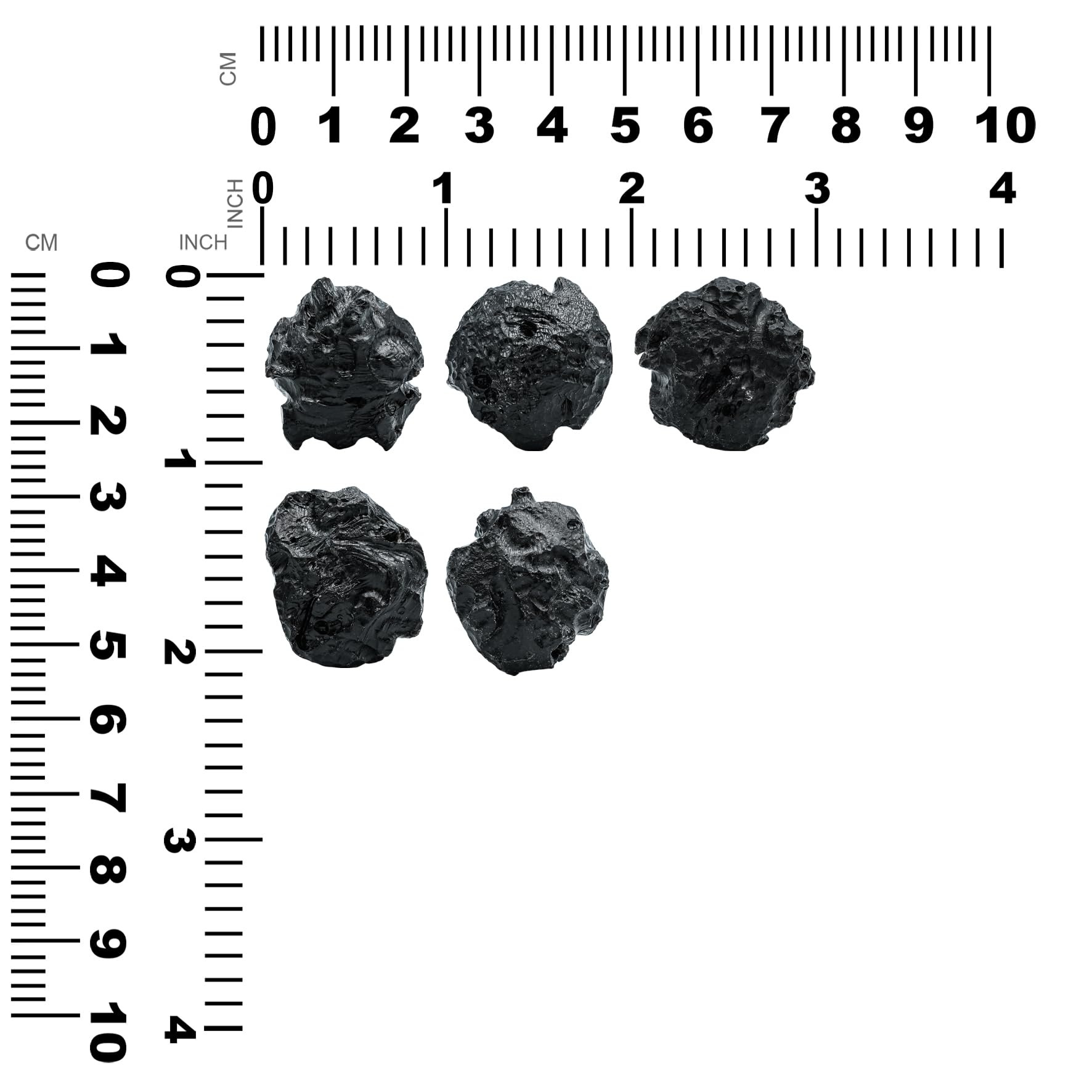 Starborn Véritable pierre de collection Billitonite Tektite 7-10 g, une pièce, 7-10g, Gemme, tektite