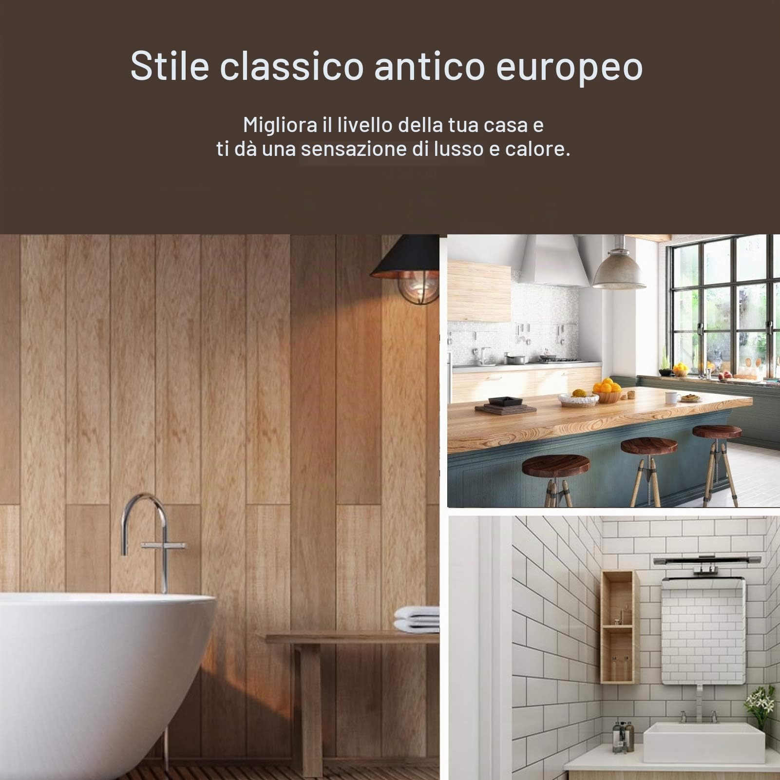 Rubinetto Vintage, Rubinetto a Parete G1/2" Rubinetto in Ottone Antico per Lavatrice, Lavabo da Bagno, Giardino, Casa, Cucina | Rubinetto da Vintage in ottone massiccio con attacco a parete per Lavatrice, Lavabo da Bagno, Giardino, Casa, Cucina