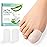 Welnove Gel Toe Cap and Protector - Silicone Toe Covers - Toe Cushions for Pain Relief, Missing or Ingrown Toenails, Corns, Calluses, Blisters - Infused Aloe Vera Extract (8 Large, Clear)