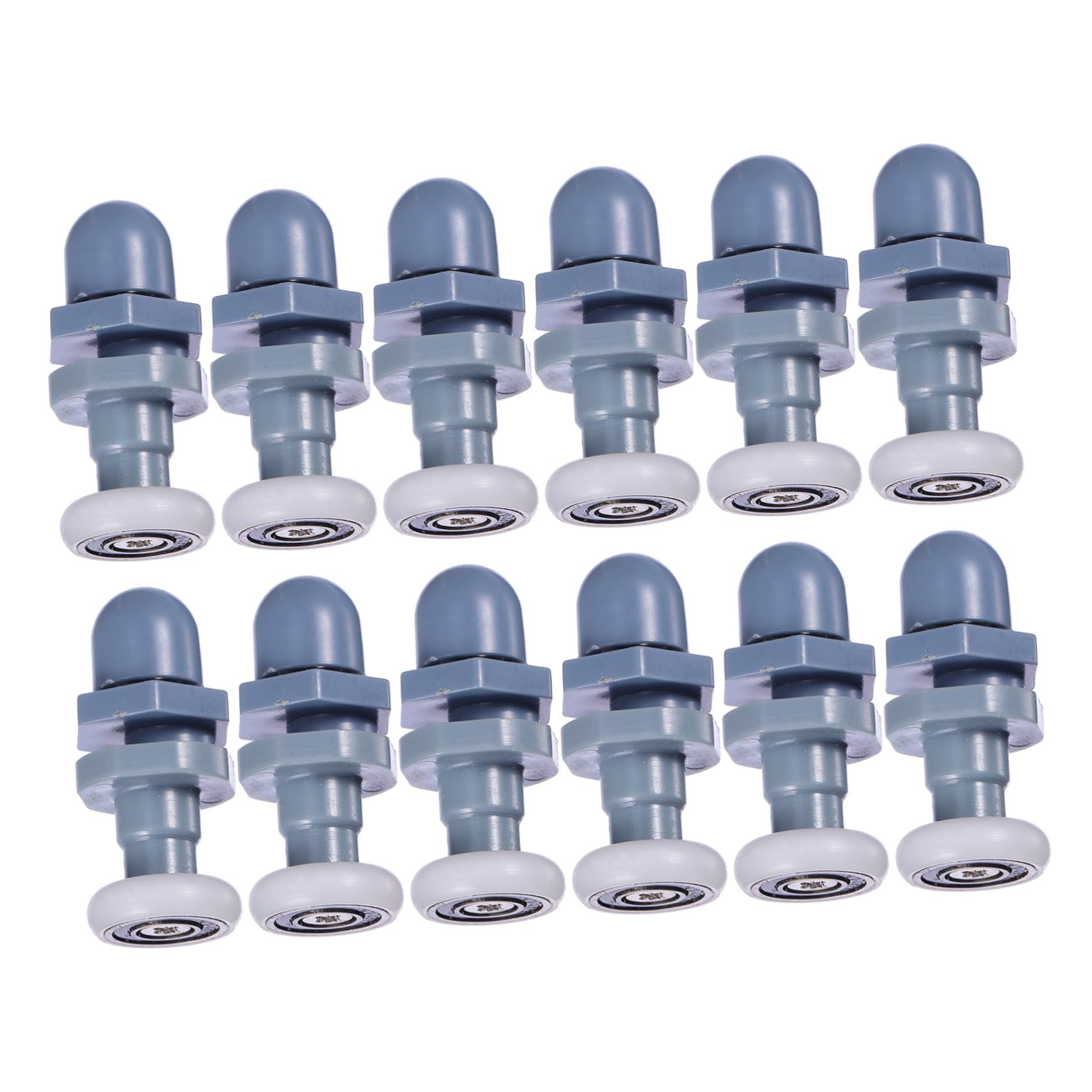 Rodamientos para Puertas de Ducha y Poleas Inferiores de Mampara (12 Piezas)
