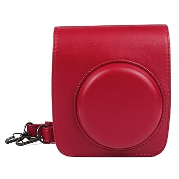 CAIUL Compatible Mini 90 Camera Case Bag for Fujifilm Instax Mini 90 Neo Classic Instant Film Camera - Red
