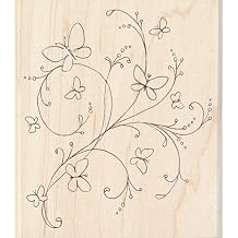 Inkadinkado Wood Stamp, Butterfly Flourish by Inkadinkado