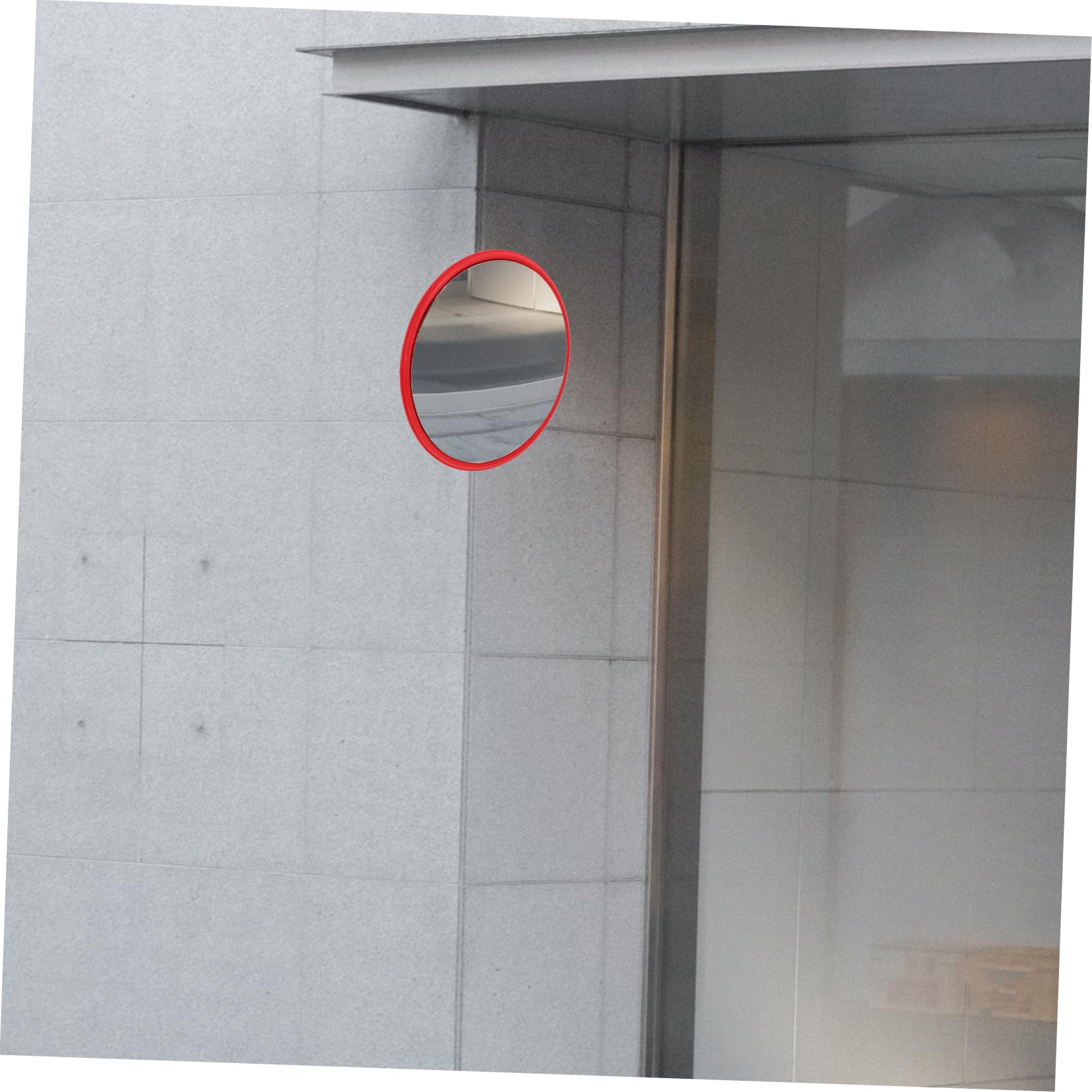 Gatuida Espejo Convexo de Seguridad Vial Ajustable de 30cm para Estacionamiento y Exteriores Ángulo Amplio, Material Abs y PC Resistente Herramientas de Instalación