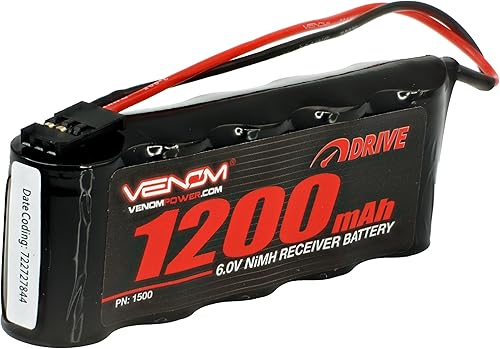Venom 6v 1200mAh 5-Cell receptor plano NiMH batería