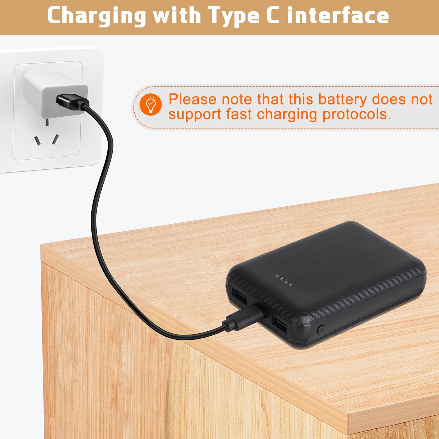 BIAL 12000mAh 5V 2.4A Heated Vest Battery Pack, Power Bank for Heated Vest/Heated Jacket,5v Rechargeable Battery Pack for USB Heated Clothes, Heated Blanket, Jacket, Sleeping Bag,Phone - Image 6